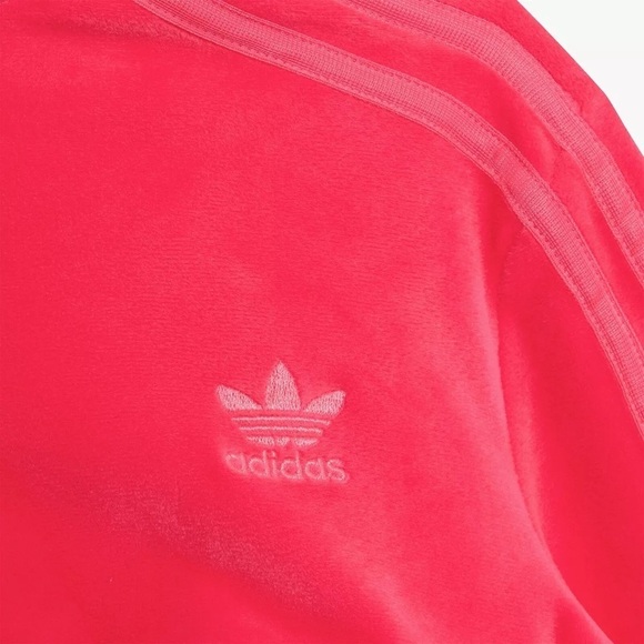 NWT Jeremy Scott x Adidas Originals DIP Collection Pink Cropped Track Top - Picture 10 of 11